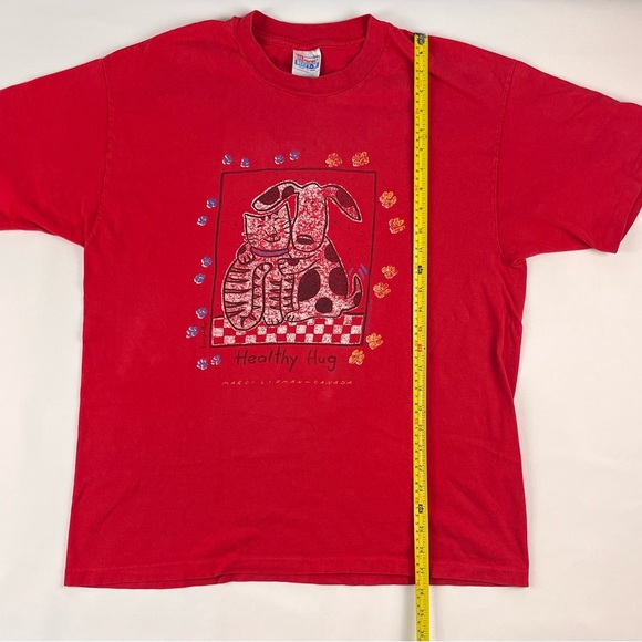 Vintage 1996 hanes Beefy red graphic tee size XL - Picture 8 of 12